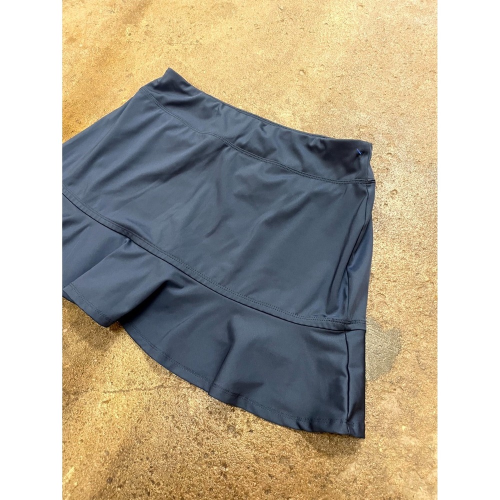Tommy Bahama Athletic Skirt Skort Womens Medium Navy Blue Ruffle Detail Golf - Picture 3 of 16